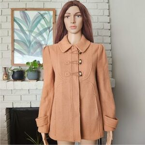 Juicy Couture wool coat Medium camel tan